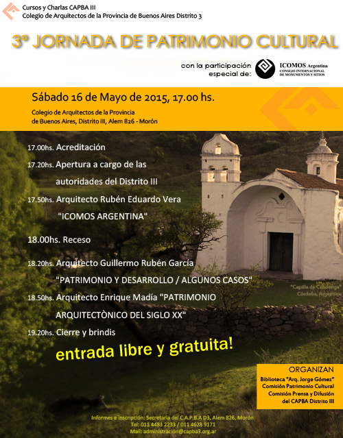 3 jornada patrimonio cultural Watertec