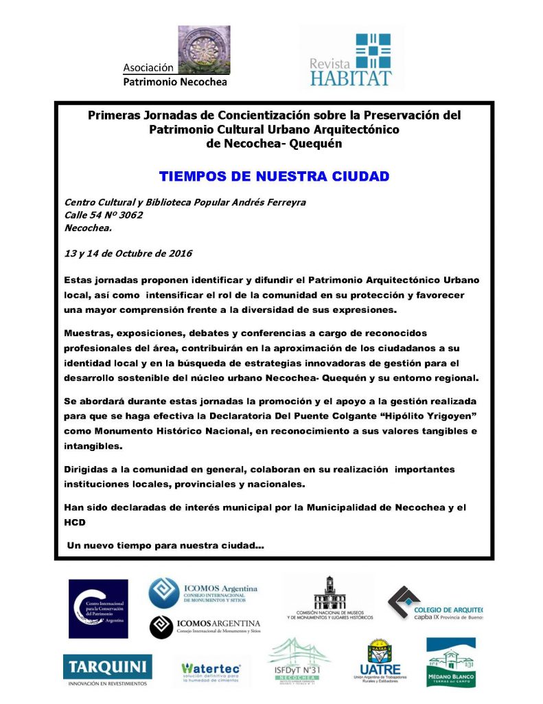 Primeras JOrnadas de Concientización sobre al Preservación del Patrimonio Cultutal Urbano Arquitectónico Watertec Humedad de cimientos